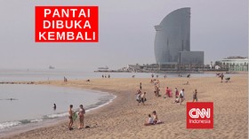 VIDEO: Pantai di Barcelona Dibuka Kembali