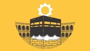 INFOGRAFIS: Cara Cek Arah Kiblat Kala Matahari di Atas Kabah