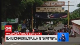 VIDEO: Viral, Ibu-Ibu Bongkar Penutup Jalan ke Tempat Wisata