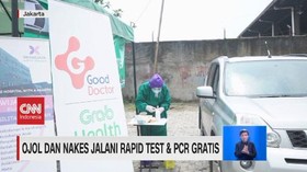 VIDEO: Ojol & Nakes Jalani Rapid test & PCR Gratis