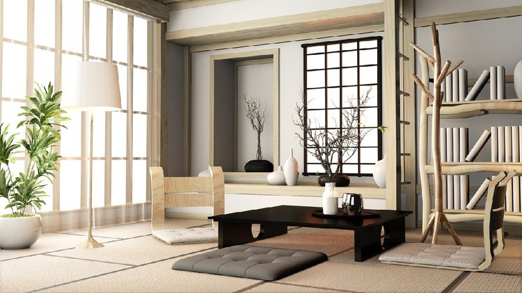 Ruang Tamu Rumah Minimalis Jepang