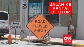VIDEO: Jalan Utama Pantai Miami Ditutup 2 Minggu