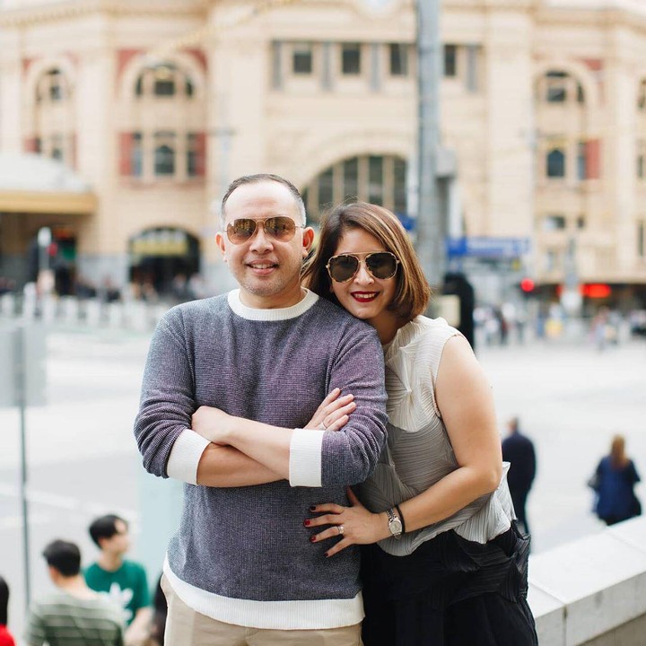 <p>Angie dan Haryo tetap romantis dengan travelling berdua. Wah kemana Kakak Jeremy dan Jasmine ya? (Foto: Instagram @novitaangie)</p>