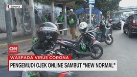 VIDEO: Pengemudi Ojek Online Sambut New Normal