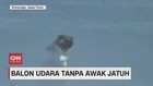 VIDEO: Balon Udara Tanpa Awak Jatuh di Kabel Listrik