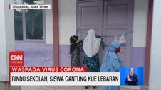 VIDEO: Rindu Sekolah, Siswa Gantung Kue Lebaran