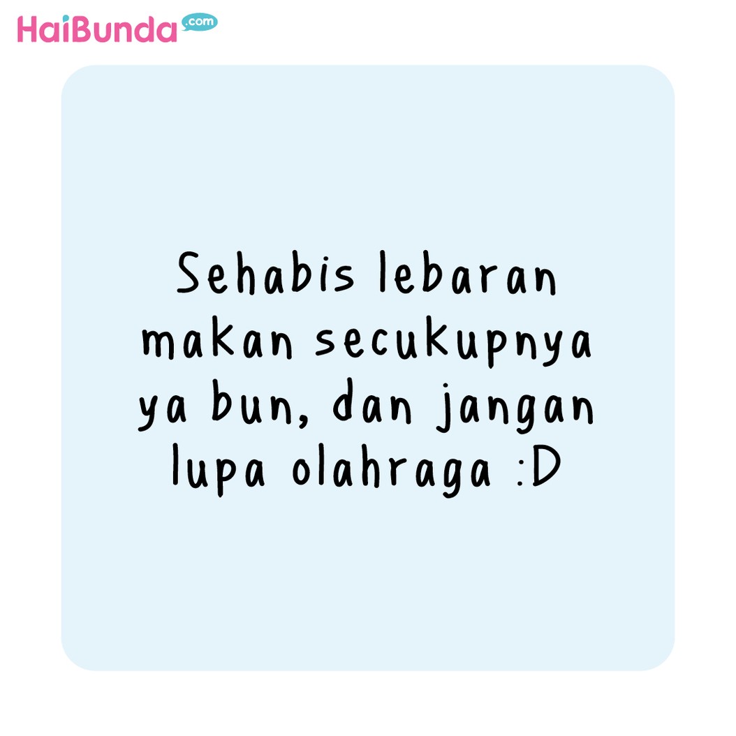 Komik HaiBunda Lebar Habis Lebaran