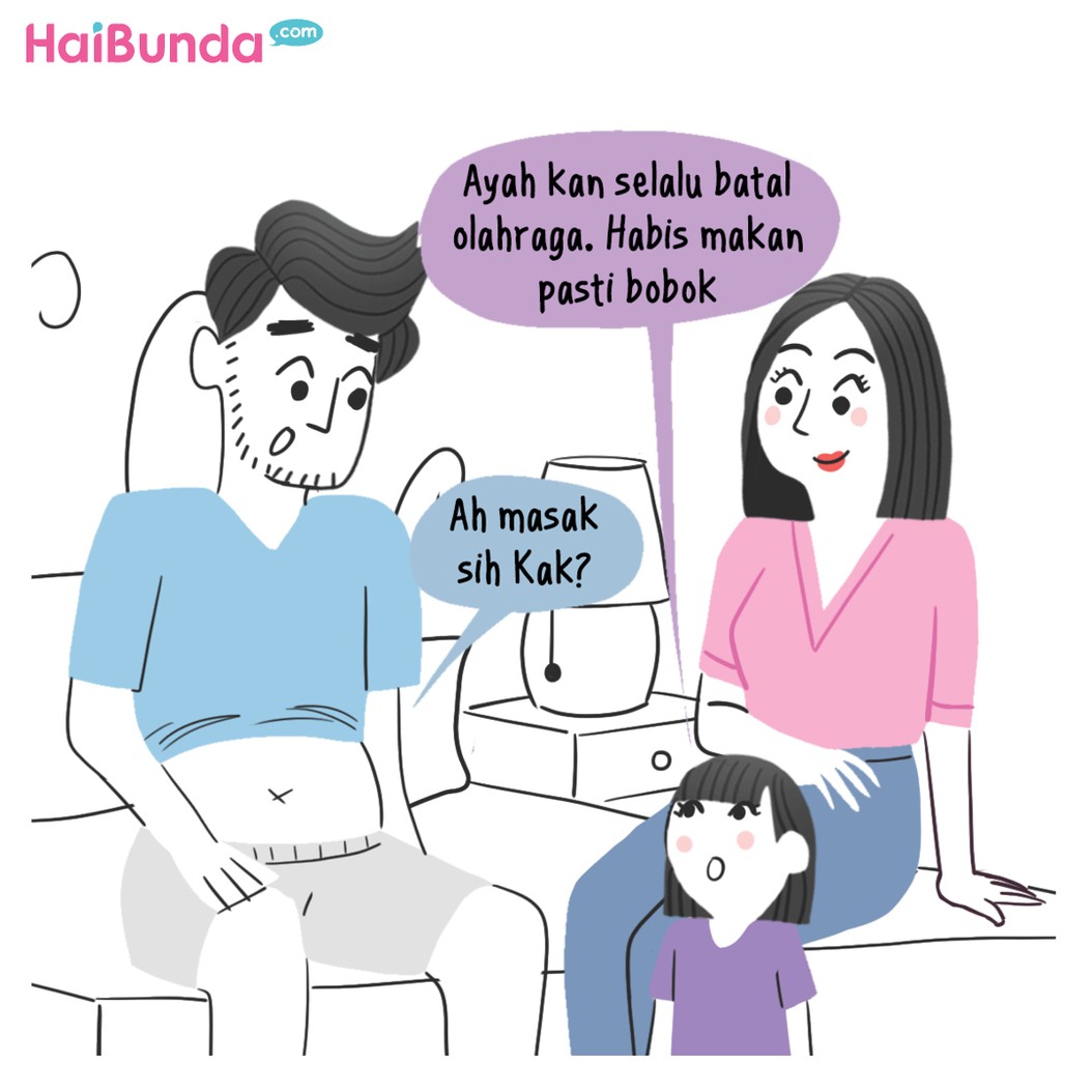 Komik HaiBunda Lebar Habis Lebaran