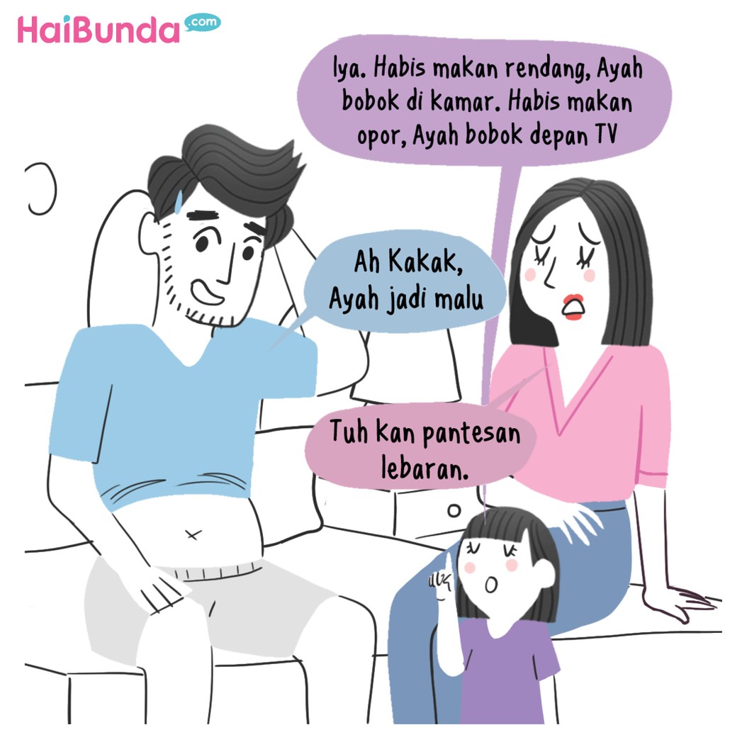 Komik HaiBunda Lebar Habis Lebaran