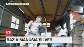 VIDEO: Kejar-kejaran Razia Manusia Silver