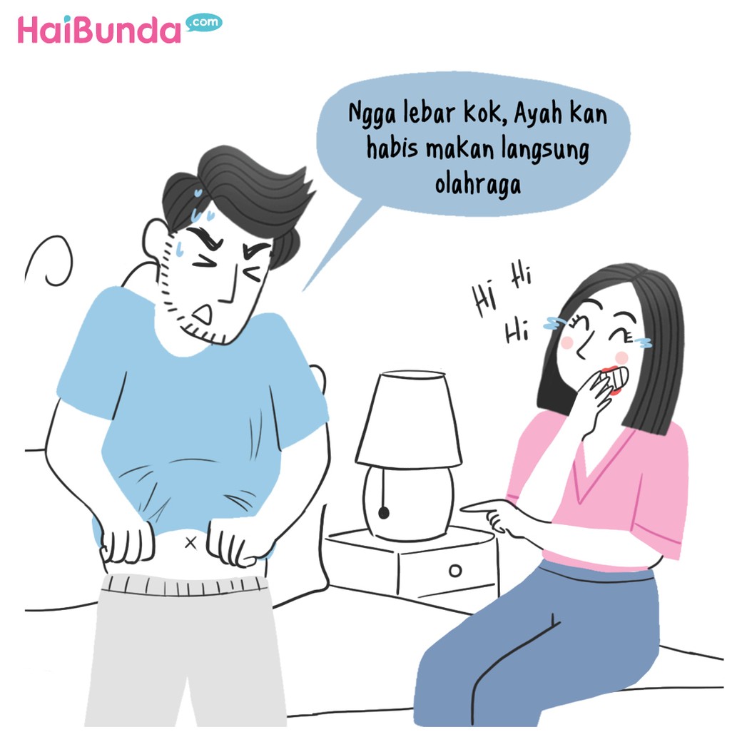 Komik HaiBunda Lebar Habis Lebaran