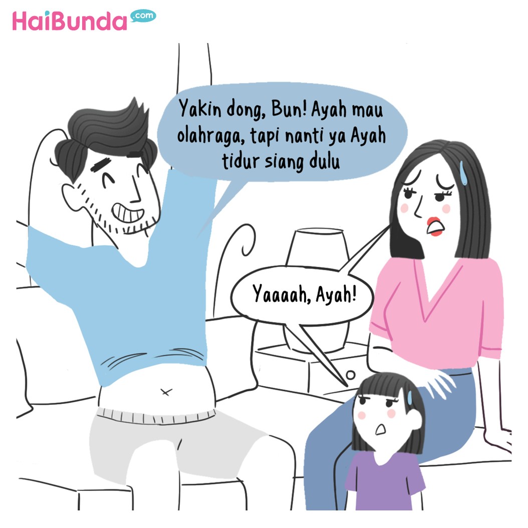 Komik HaiBunda Lebar Habis Lebaran