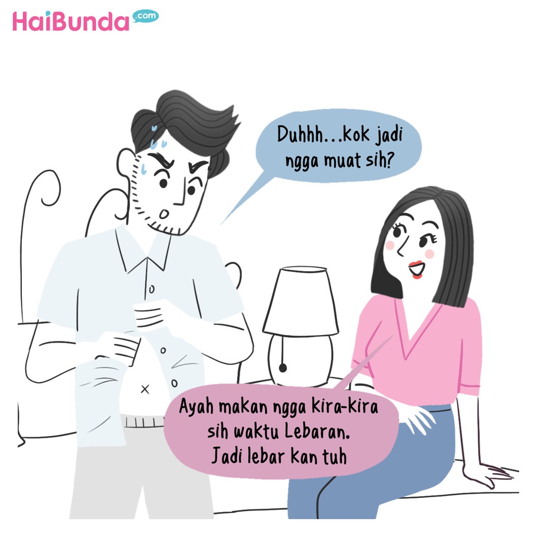 Komik HaiBunda Lebar Habis Lebaran