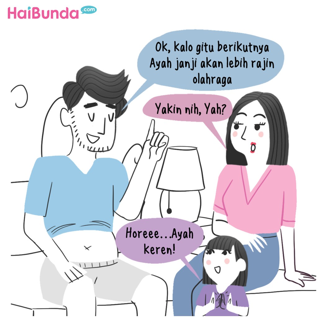 Komik HaiBunda Lebar Habis Lebaran