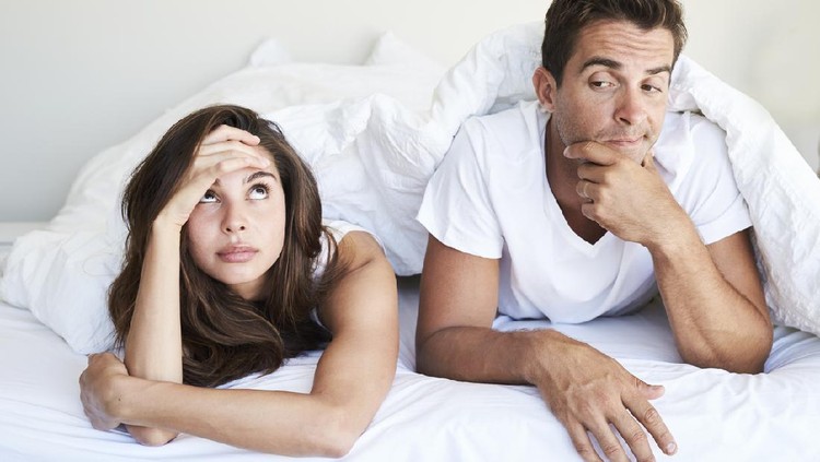 Couple having problems in bedroom