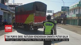 VIDEO: Tak Punya SIKM, Ratusan Kendaraan Diminta Putar Balik