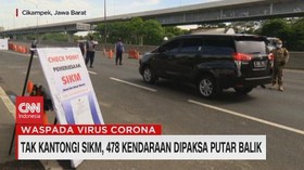 VIDEO: Tak Kantongi SIKM, 478 Kendaraan Dipaksa Putar Balik