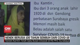 VIDEO: Nenek Berusia 100 Tahun Sembuh Dari Covid-19