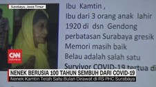 VIDEO: Nenek Berusia 100 Tahun Sembuh Dari Covid-19