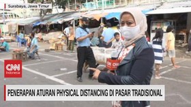 VIDEO: Aturan Physical Distancing di Pasar Tradisional