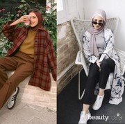 Hijabers Ingin Tampil Lebih Santai? Ikuti OOTD Casual Chic dengan Kaos Oblong Ini Yuk!
