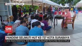 VIDEO: Pandemi Selimuti HUT ke-727 Kota Surabaya