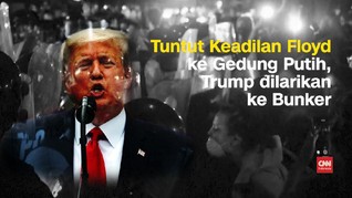 VIDEO: Demo di Gedung Putih, Trump Dilarikan ke Bunker