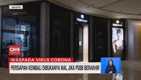 VIDEO: Persiapan Kembali Dibukanya Mal Jika PSBB Berakhir