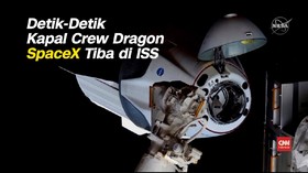 VIDEO: Detik-detik Kapsul Crew Dragon SpaceX Tiba di ISS