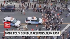 VIDEO: Mobil Polisi Tabrak Kerumunan Pengunjuk Rasa di AS
