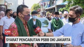 VIDEO: Ini Syarat Pencabutan PSBB DKI Jakarta