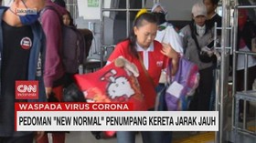 VIDEO: Pedoman New Normal Penumpang Kereta Jarak Jauh