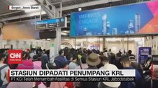 VIDEO: Stasiun Bogor Dipadati Penumpang KRL