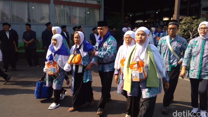Ilustrasi. Pemberangkatan calon jemaah haji Kudus.