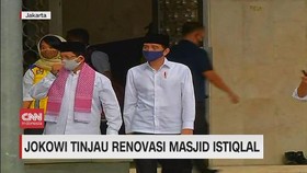 VIDEO: Jokowi Tinjau Renovasi Masjid Istiqlal