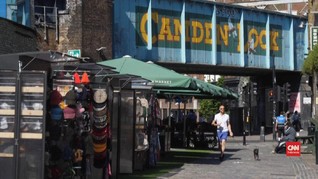 VIDEO: Kios Makanan di Camden Market Kembali Ramai Pembeli