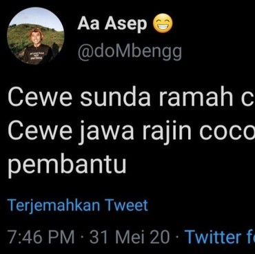Viral Cuitan Wanita Jawa Rajin Cocok Jadi Pembantu, Pria Ini Banjir Hujatan