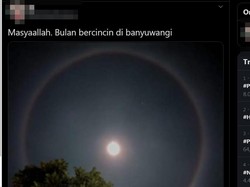 Muncul Bulan Bercincin, Ini Alasan Ilmiahnya