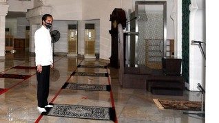 Jokowi Bakal Salat Jumat Berjemaah di Masjid Istana
