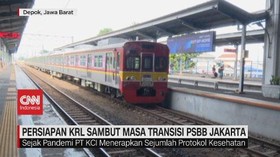 VIDEO: Persiapan KRL Sambut Masa Transisi PSBB Jakarta