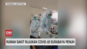 VIDEO: Rumah Sakit Rujukan Covid-19 Surabaya Penuh