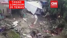 VIDEO: Hujan Disertai Longsor, 20 Orang Tewas