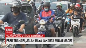 VIDEO: PSBB Transisi, Jalan Raya Jakarta Mulai Macet