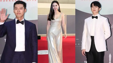 Aksi Hyun Bin & Jung Hae In 'Rebutan' Son Ye Jin di Baeksang Arts Awards 2020