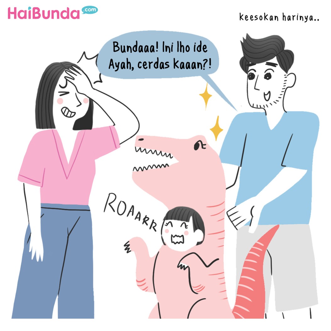 Komik Bunda: Deg-degan Kakak Mulai Masuk Sekolah