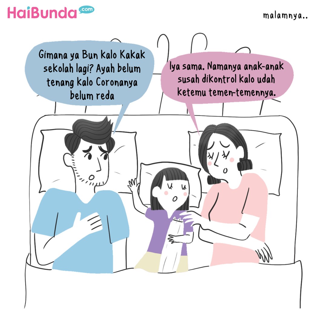 Komik Bunda: Deg-degan Kakak Mulai Masuk Sekolah