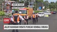 VIDEO: Jalur Kawasan Wisata Puncak Kembali Dibuka