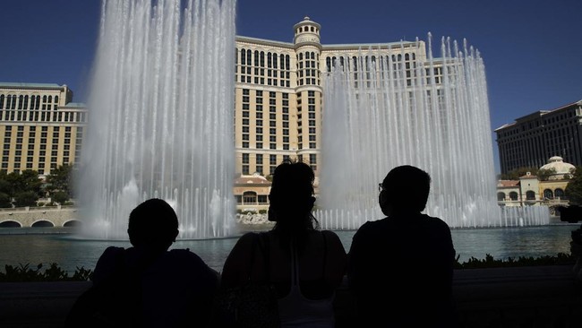 FOTO: Las Vegas yang Kembali Ramai Didatangi Pejudi