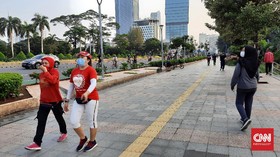 CFD Belum Digelar, Warga Sudah Ramai di Sudirman-Thamrin