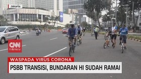 VIDEO: PSBB Transisi, Bundaran HI Ramai